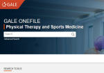 Gale OneFile: Physical Therapy and Sports Medicine