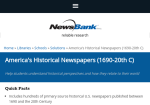 America's Historical Newspapers 1690-2000