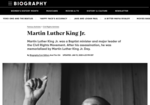 Biography ~ Martin Luther King Jr.
