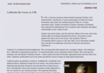 Catherine the Great, Russian Empress