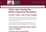 Child Labor during the British Industrial Revolution