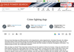 Crime fighting dogs