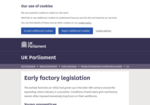 Early factory legislation