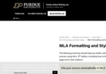 MLA Style Guide - Purdue University Online Writing Lab (OWL)