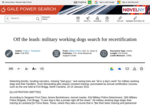 Off the leash: military working dogs search for recertification