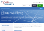OpenSecrets : Influence & Lobbying