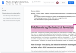 Pollution during the Industrial Revolution