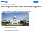 Pro Profs: What Political Ideology Am I?