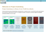 Project Gutenberg: Free ebooks