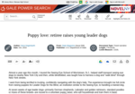 Puppy love: retiree raises young leader dogs