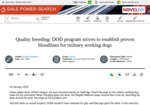 Quality breeding: DOD program strives to establish proven bloodlines for military working dogs