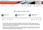 Rico, a dog of many words
