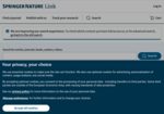 Springer Nature Link -- Index of Springer published research