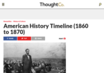 Timeline  of the 1860's
