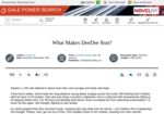 What Makes DeeDee Run?